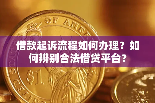 武汉借款起诉流程如何办理？如何辨别合法借贷平台？