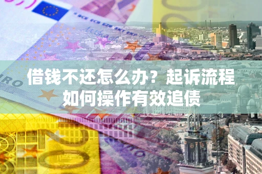武汉借钱不还怎么办？起诉流程如何操作有效追债
