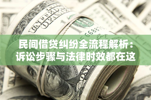 武汉民间借贷纠纷全流程解析：诉讼步骤与法律时效都在这儿了