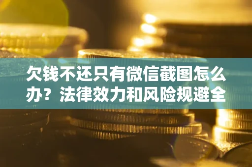 武汉欠钱不还只有微信截图怎么办？法律效力和风险规避全解析
