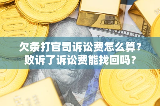 武汉欠条打官司诉讼费怎么算？败诉了诉讼费能找回吗？