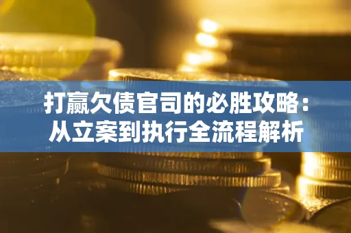 武汉打赢欠债官司的必胜攻略：从立案到执行全流程解析