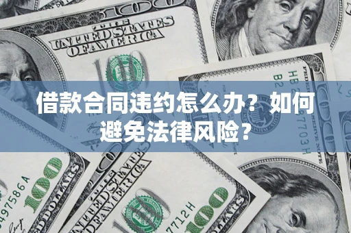 武汉借款合同违约怎么办？如何避免法律风险？