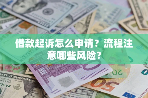武汉借款起诉怎么申请？流程注意哪些风险？