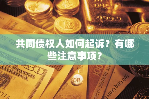 武汉共同债权人如何起诉？有哪些注意事项？